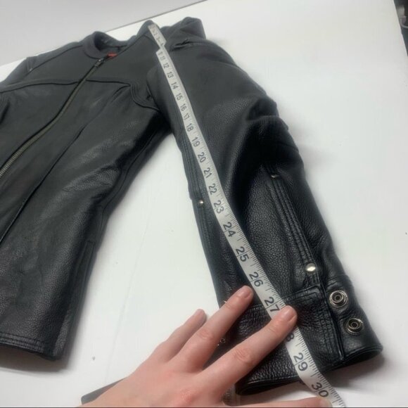 ❤️ NWT Z-1R 243 Leather Moto Jacket Black Zip Out Liner Motorcycle - Picture 16 of 16